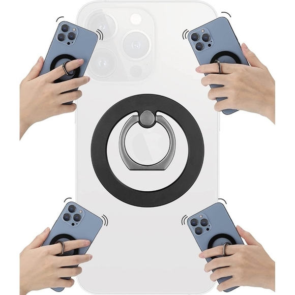 MagSafe Phone grip Holder Kickstand Phone Grip Finger Ring Grip Black - Picture 5 of 7